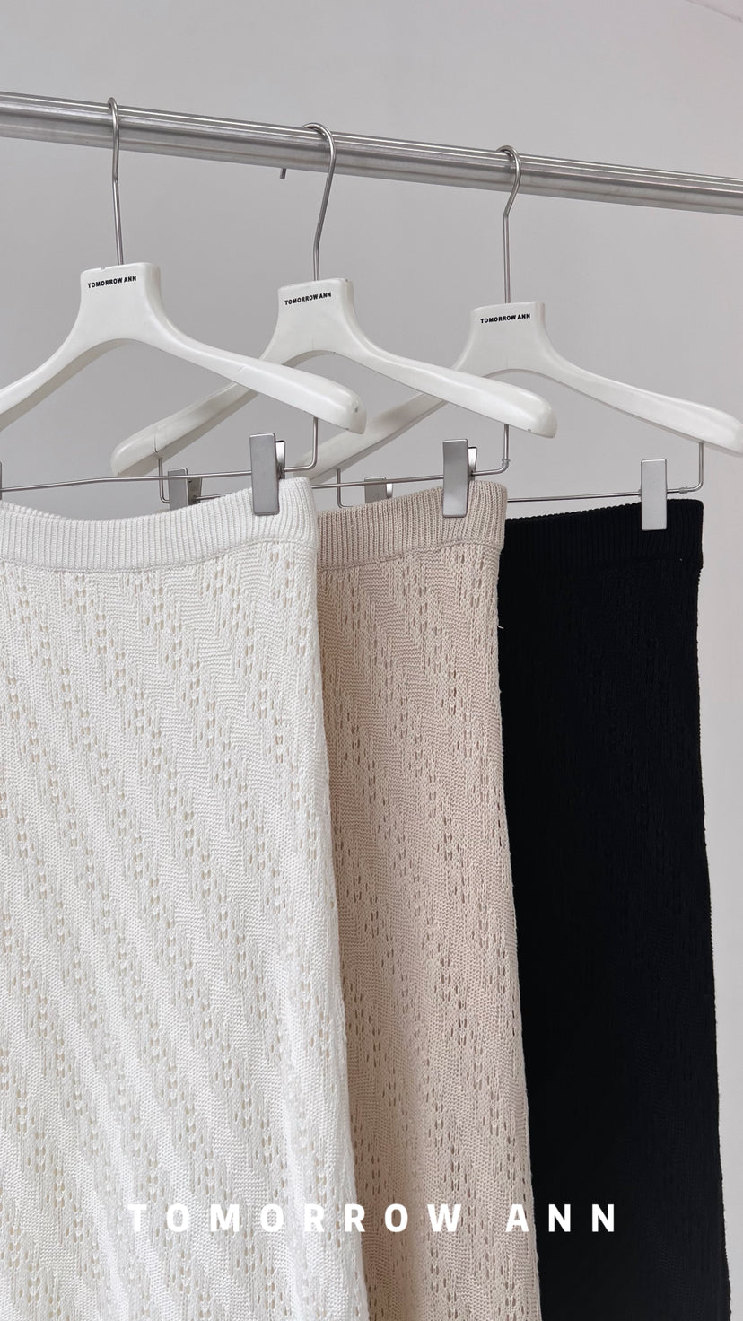 TOMORROW ANN Early Spring High-Waist Elegant Slimming A-Line Maxi Skirt