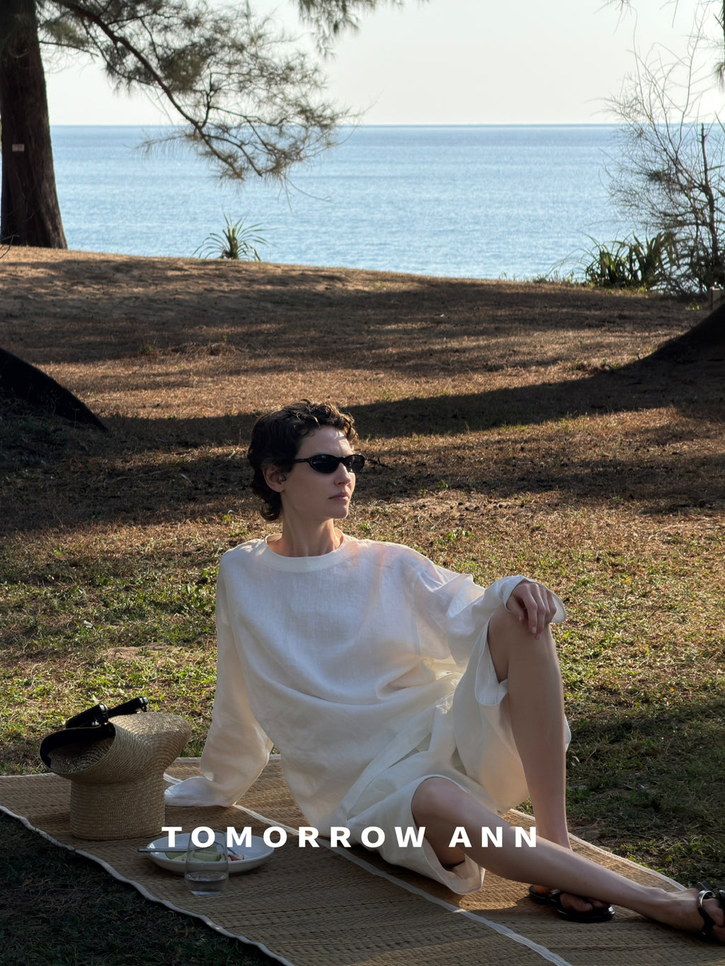 TOMORROW ANN Spring 2026 Elegant Loose-Fit Blouse - Minimalist Relaxed Style
