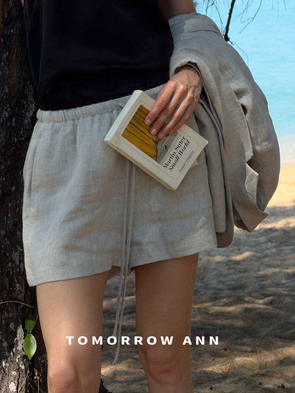 TOMORROW ANN Spring 2026 Women's Elegant Drawstring Casual Shorts - Premium Versatile Fashion