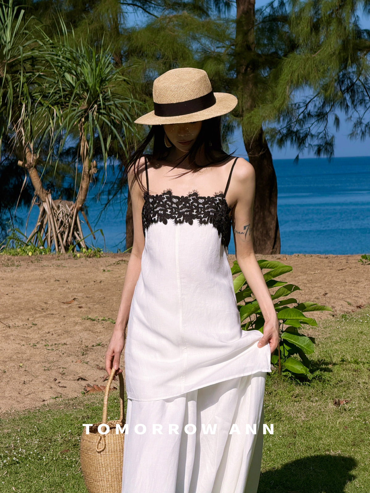 Tomorrow Ann Elegant Lace Patchwork Cami Top for Women - Spring 2026 New Arrival