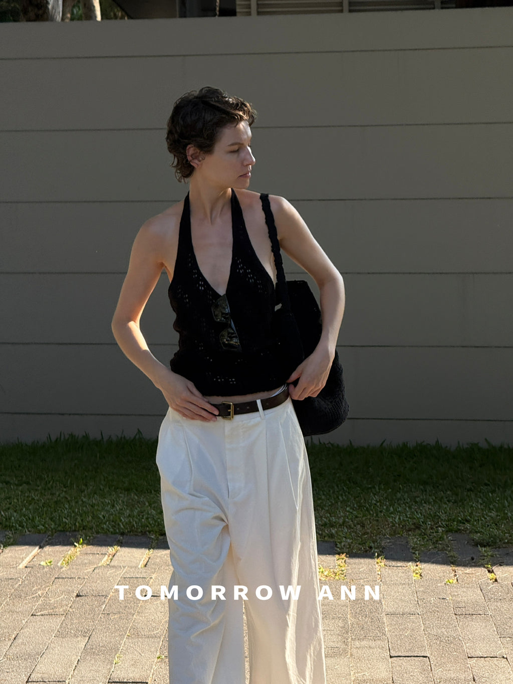 Early Spring 2026! 【TOMORROW ANN】Designer Versatile Halter Neck Fashion Vest 12731# OZQ