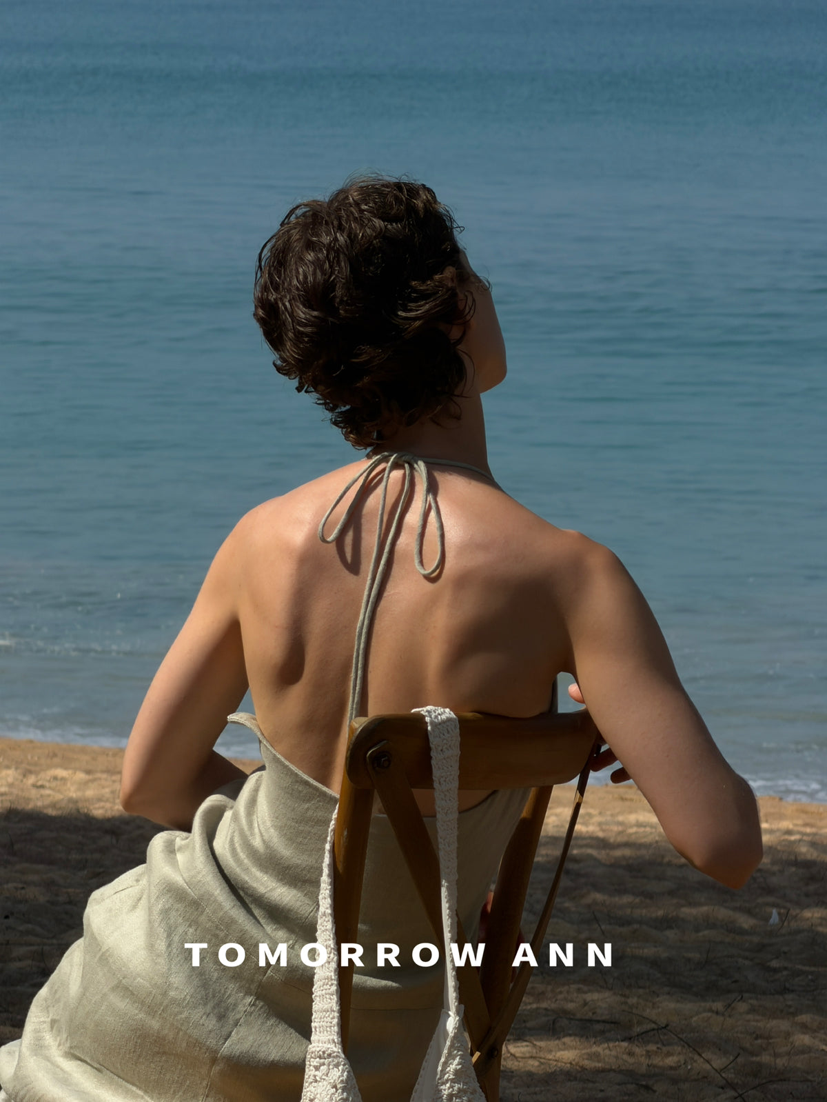 TOMORROW ANN Elegant Minimalist Halter Neck Slimming Maxi Dress - 2026 Early Spring Collection