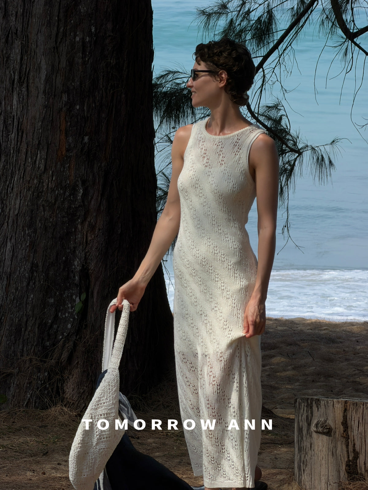 [TOMORROW ANN] Elegant Slim Fit Knit Dress & Vest Two-Piece Set - 2026 Spring Collection