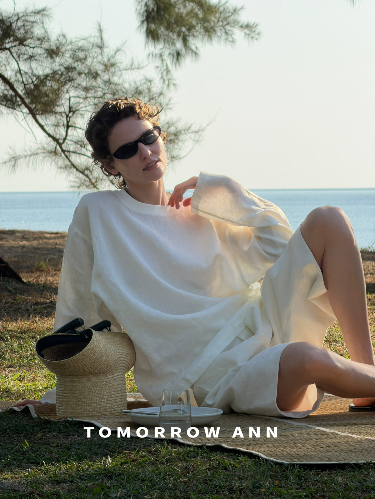 TOMORROW ANN Premium Linen Straight-Leg Relaxed Fit Casual Pants for Women - 2026 Spring Collection