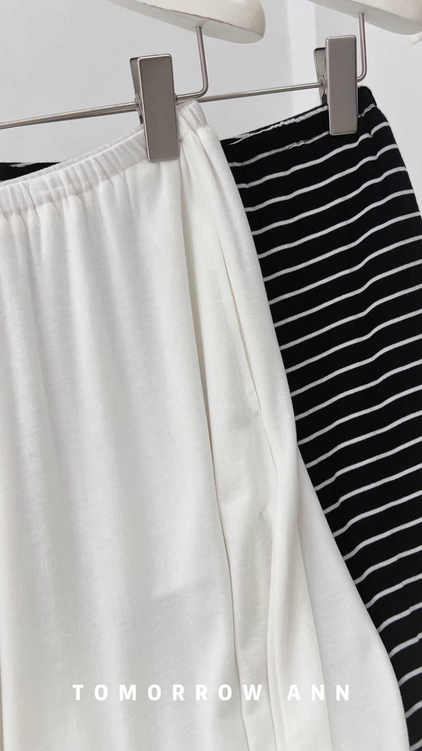 TOMORROW ANN 2026 Early Spring High-Waist Elastic Slimming Casual Pants