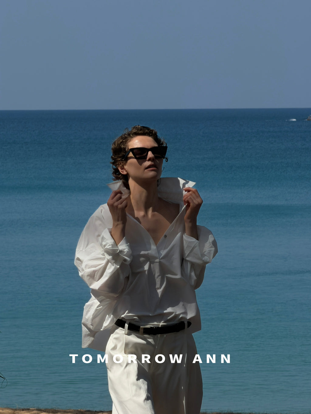 Early Spring '26! 【TOMORROW ANN】Silhouette Curved Versatile Ankle-Length Casual Pants (with Belt) 12722# OZQ