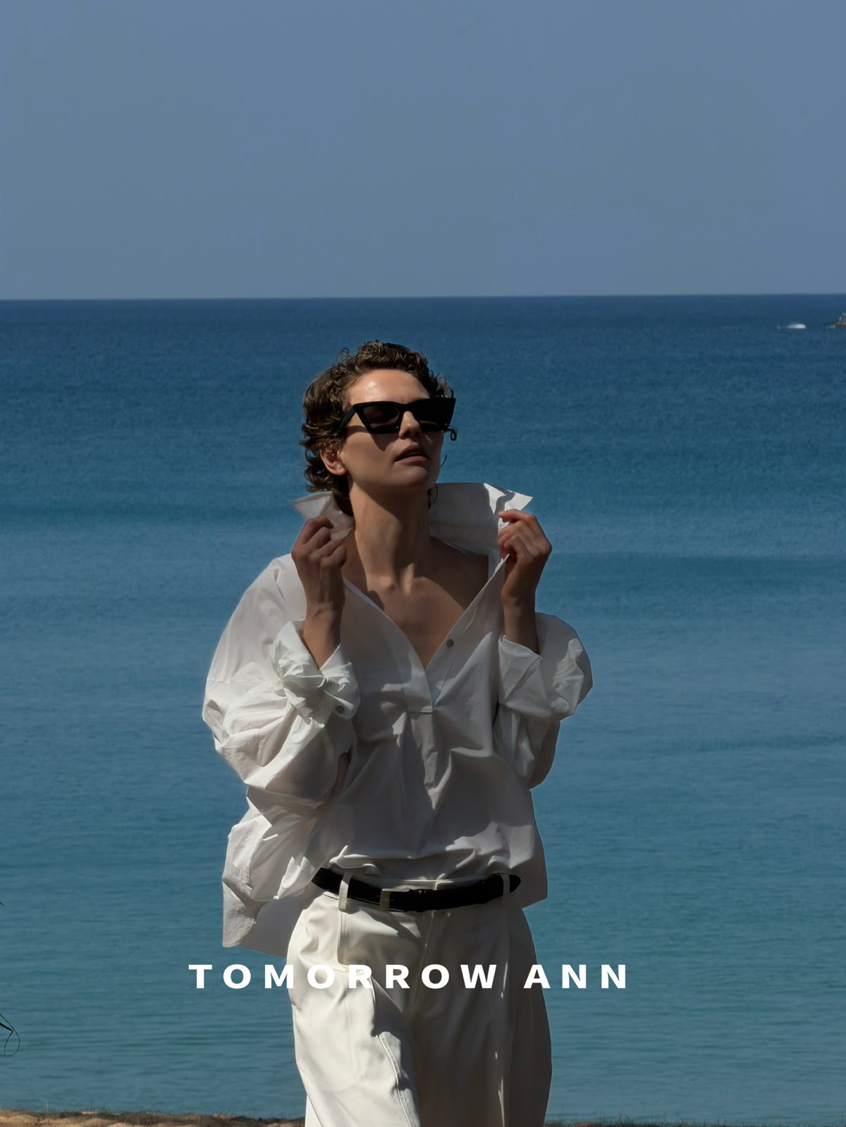 Early Spring '26! 【TOMORROW ANN】Silhouette Curved Versatile Ankle-Length Casual Pants (with Belt) 12722# OZQ