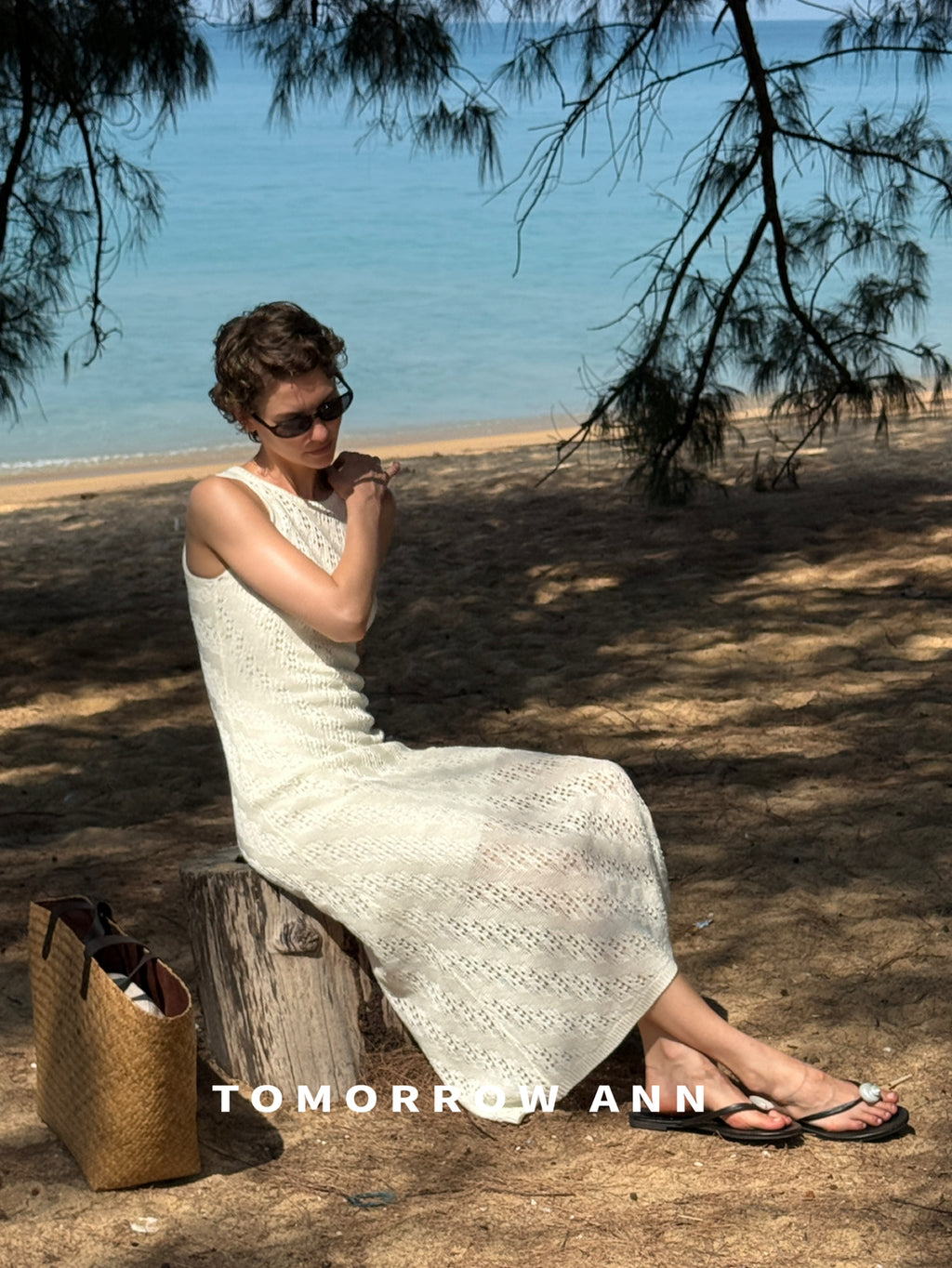 [TOMORROW ANN] Elegant Slim Fit Knit Dress & Vest Two-Piece Set - 2026 Spring Collection