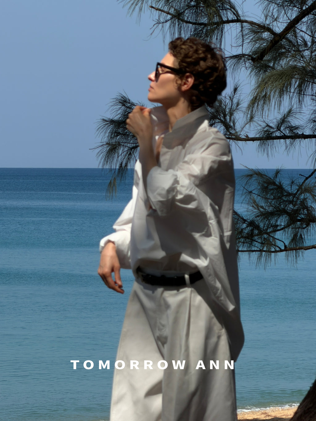 Early Spring '26! 【TOMORROW ANN】Silhouette Curved Versatile Ankle-Length Casual Pants (with Belt) 12722# OZQ