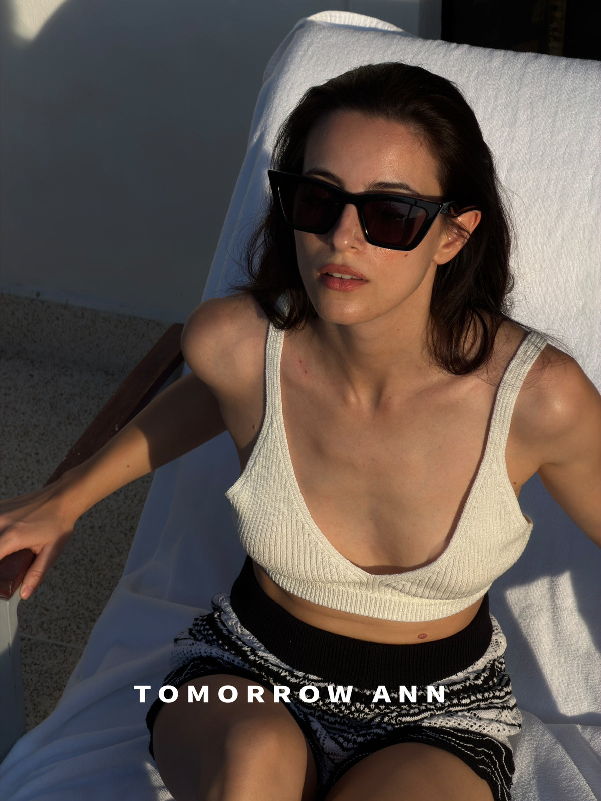 TOMORROW ANN 2026 Early Spring Premium Paper Yarn Slim Fit Knitted Camisole Vest
