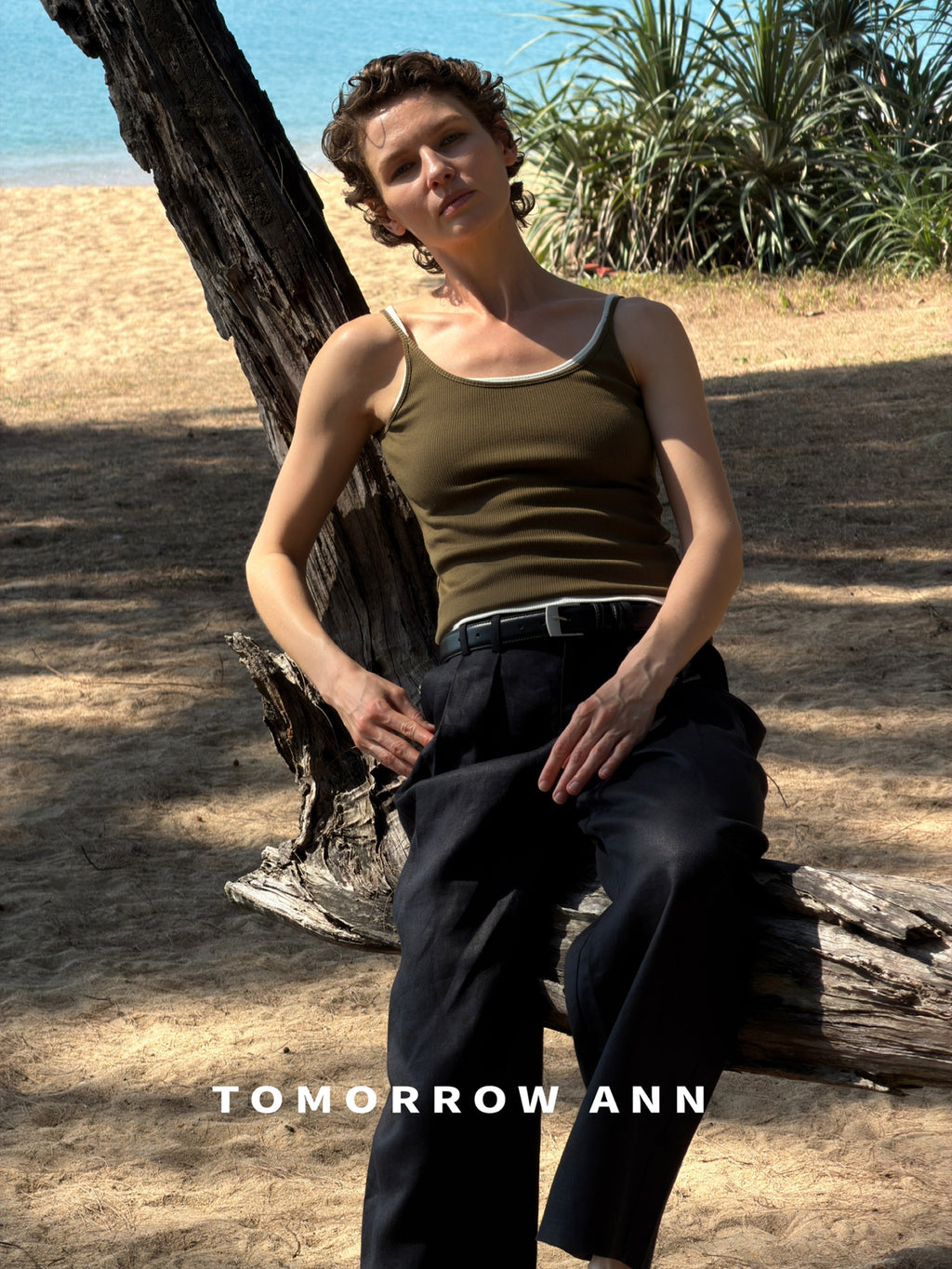 2026 Early Spring! 【TOMORROW ANN】Simple Versatile Slim-Fit Fashion Casual Pants (With Belt) 12392# OZQ