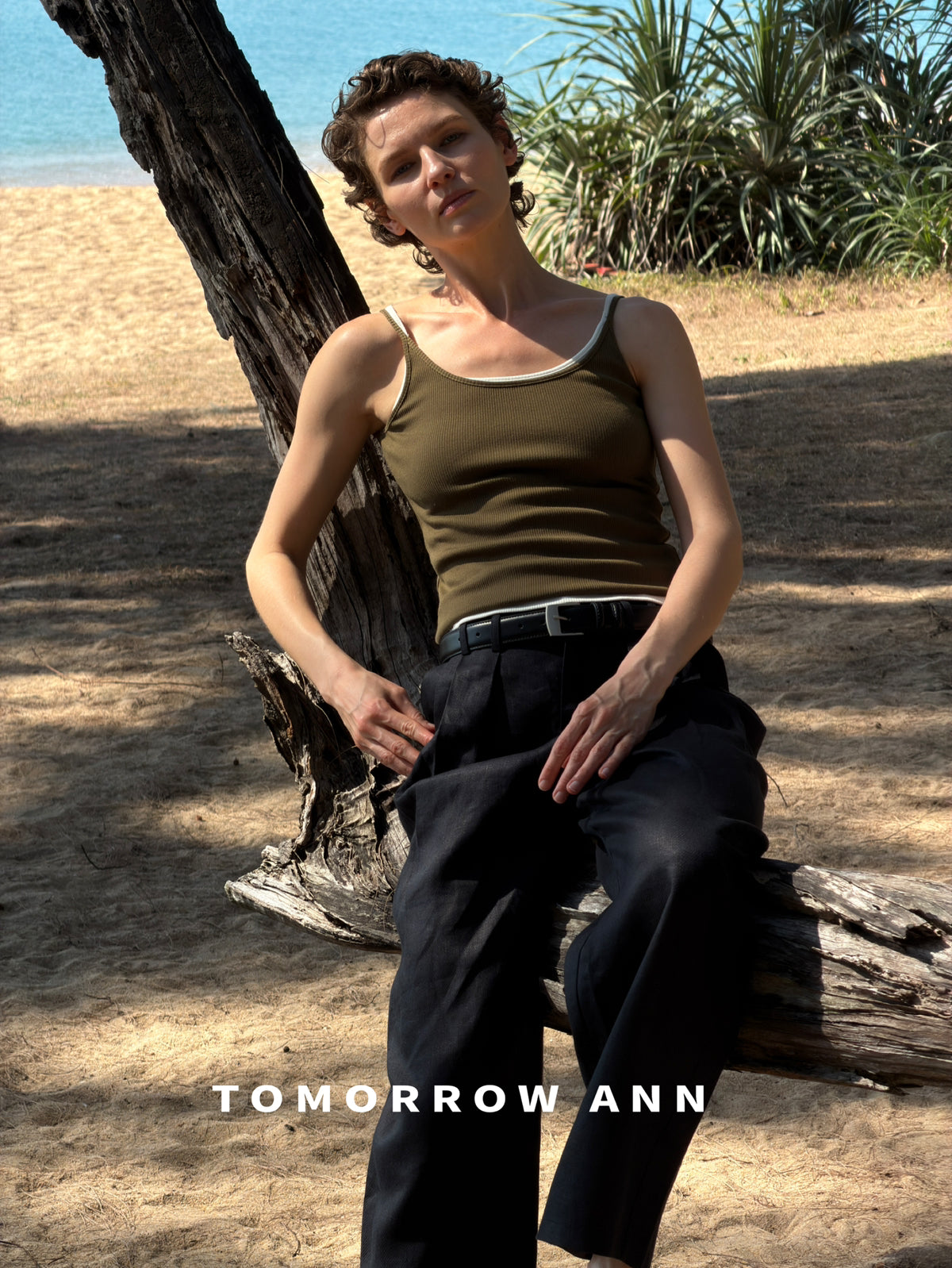 2026 Early Spring! 【TOMORROW ANN】Simple Versatile Slim-Fit Fashion Casual Pants (With Belt) 12392# OZQ