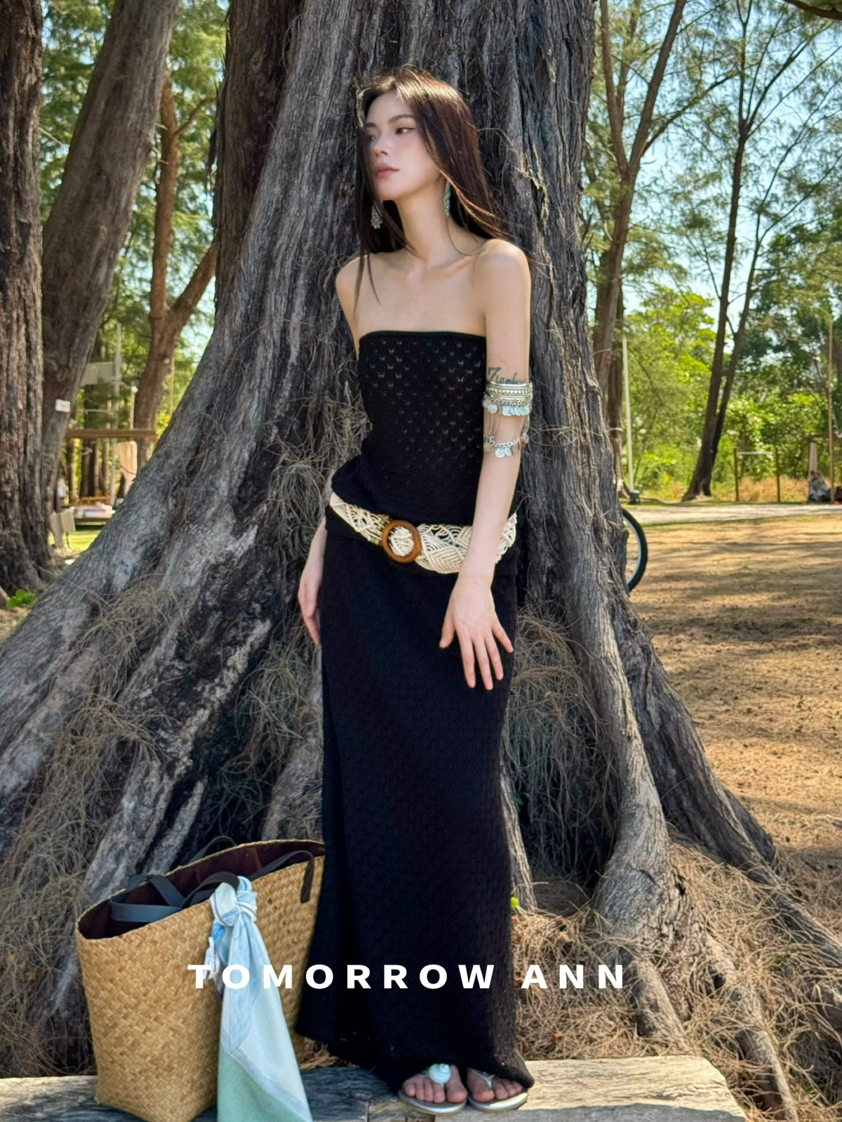 TOMORROW ANN Elegant High-Waist Slimming Maxi Skirt - Early Spring Fashion