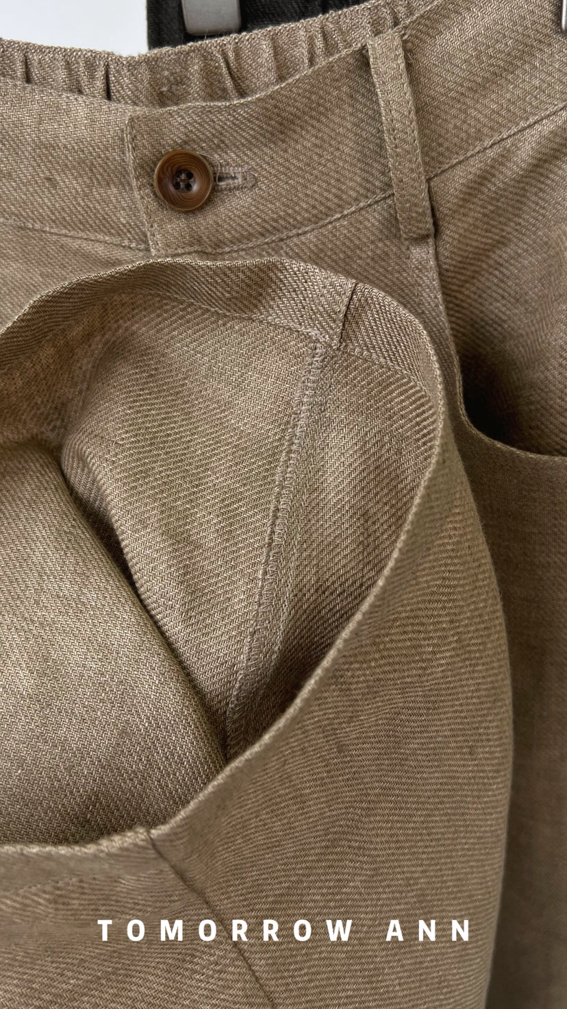 2026 Early Spring [TOMORROW ANN] Chic Slimming Straight-Leg Casual Pants