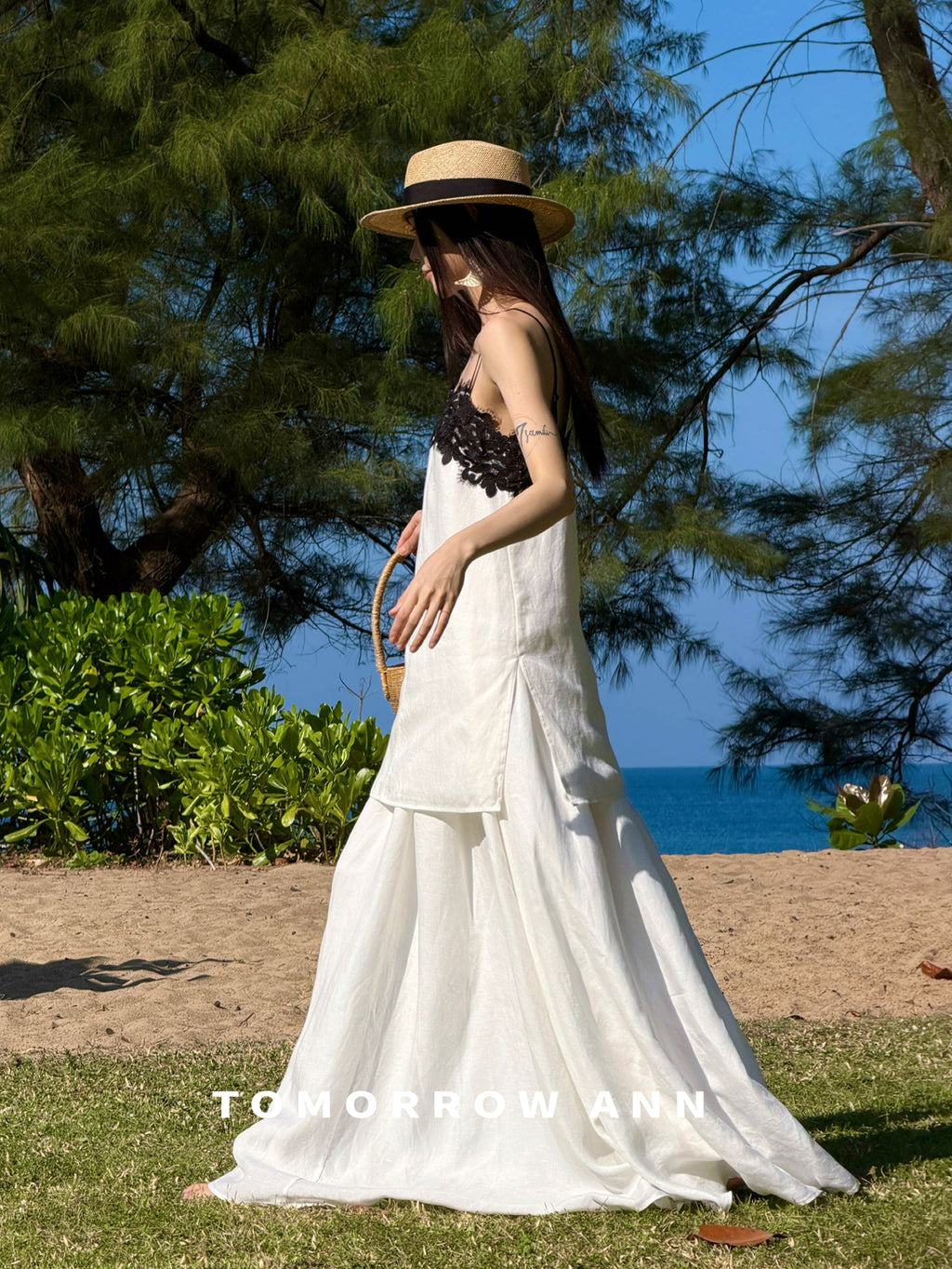 Tomorrow Ann Elegant Lace Patchwork Cami Top for Women - Spring 2026 New Arrival