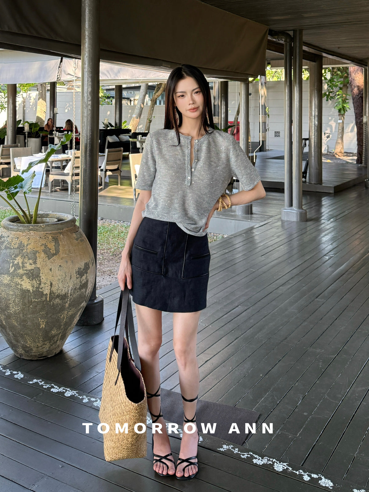 Early Spring 2026! 【TOMORROW ANN】Designer Versatile Slimming A-Line Skirt 12699# OZQ