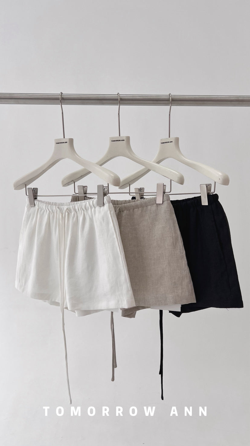 TOMORROW ANN Spring 2026 Women's Elegant Drawstring Casual Shorts - Premium Versatile Fashion