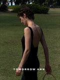 Tomorrow Ann 2026 Early Spring Minimalist Elegant Backless Maxi Vest Dress