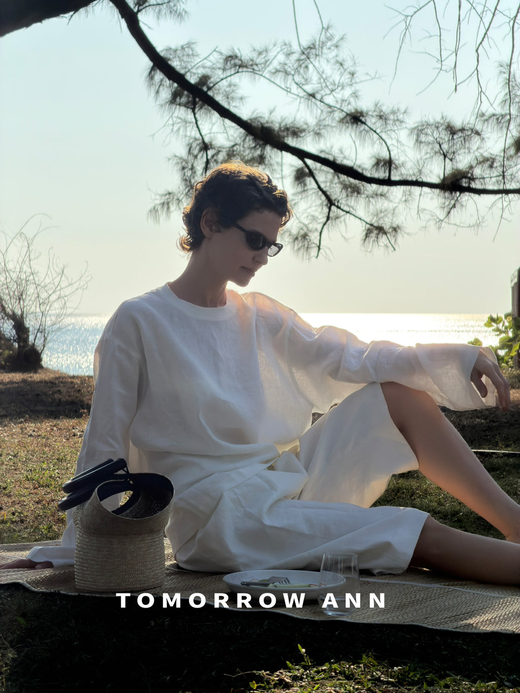 TOMORROW ANN Spring 2026 Elegant Loose-Fit Blouse - Minimalist Relaxed Style