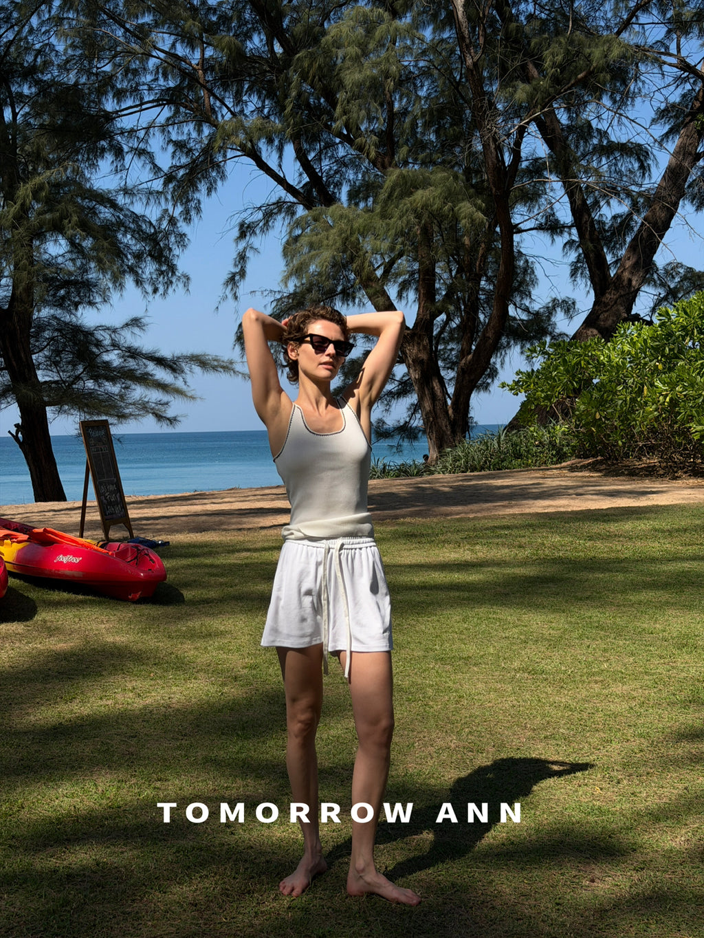 2026 Early Spring! [TOMORROW ANN] Minimalist Contrast Topstitch Slim Vest 12800# OZQ