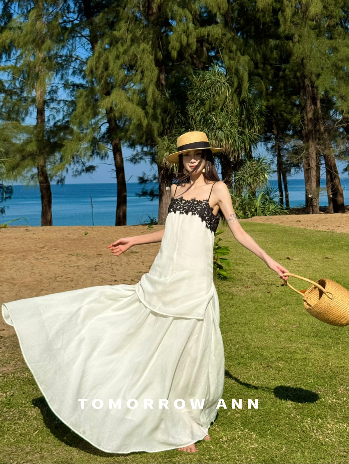 Tomorrow Ann Elegant Lace Patchwork Cami Top for Women - Spring 2026 New Arrival