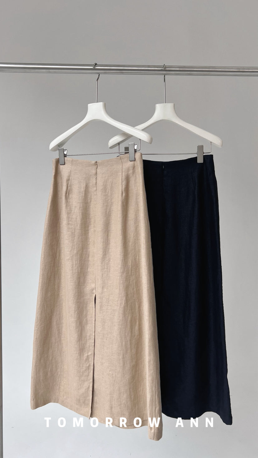 TOMORROW ANN Spring 2026 Designer A-Line Midi Skirt - Versatile Chic Fashion