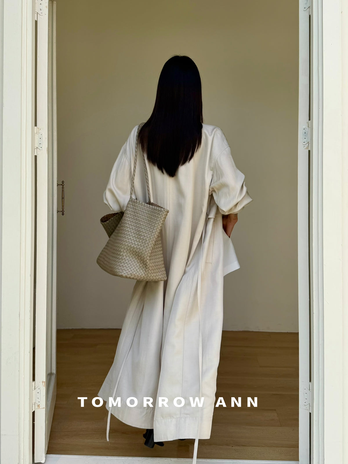 2026 Early Spring! 【TOMORROW ANN】 Minimalist Loose Drape Trench Coat (Contains 7.7% Sheep Wool) 12680# OZQ