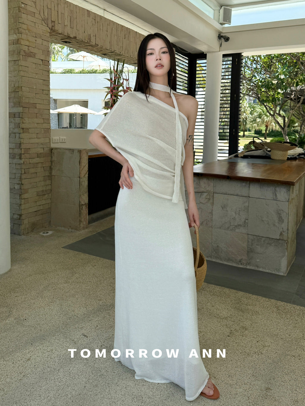 TOMORROW ANN 2026 Early Spring Elegant Slimming Casual A-Line Midi Skirt