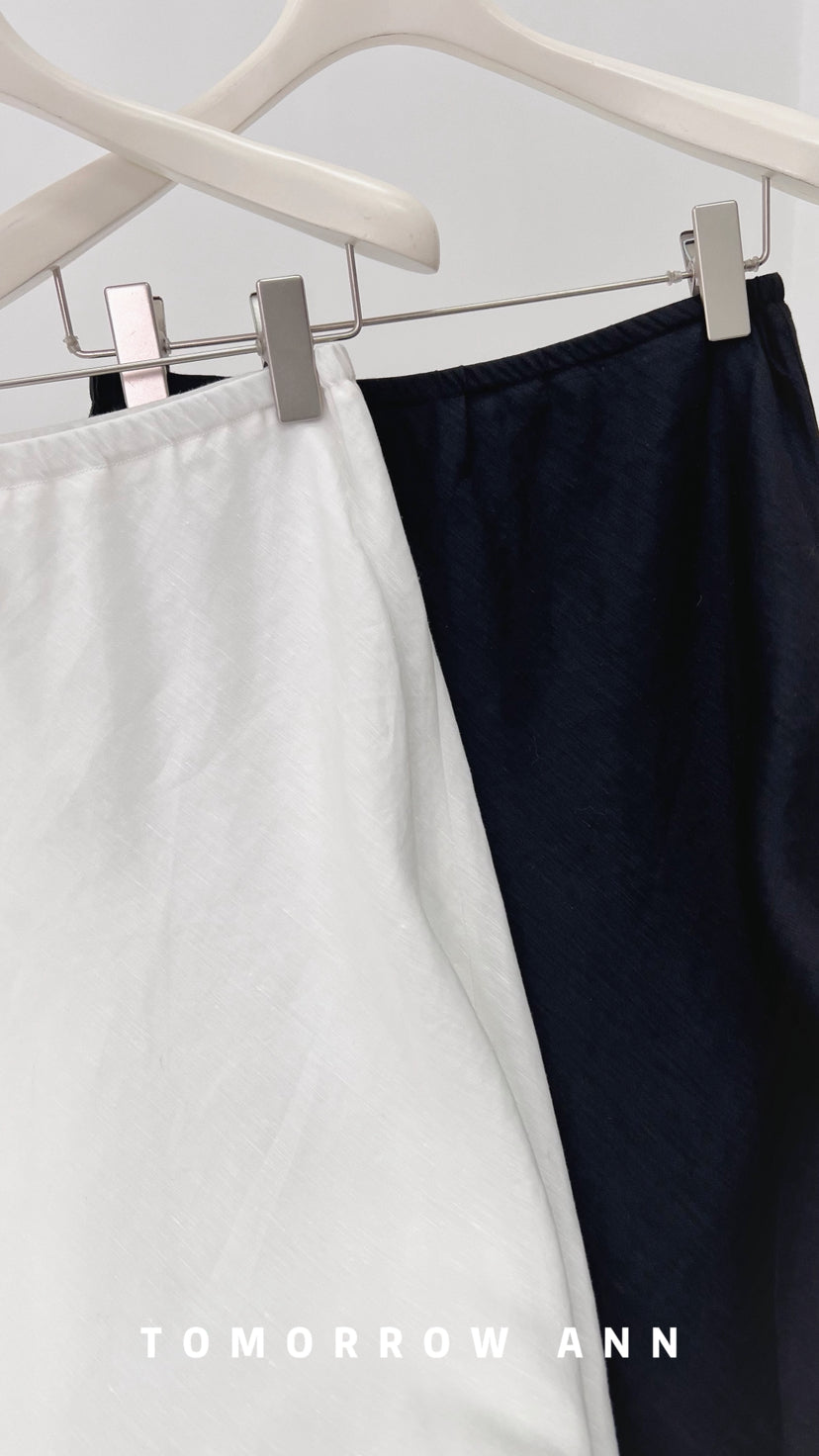 TOMORROW ANN Early Spring High-End Temperament Slimming A-Line Maxi Skirt