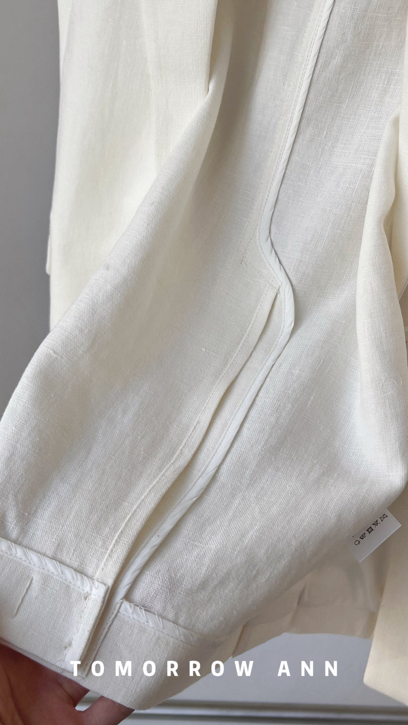 TOMORROW ANN Women's Minimalist Commuter Solid Blazer - 2026 Early Spring Collection
