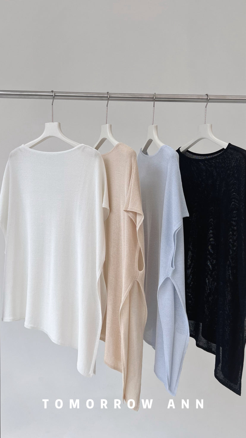TOMORROW ANN Early Spring 2026 Lazy Style Elegant Loose Fashion Knitwear