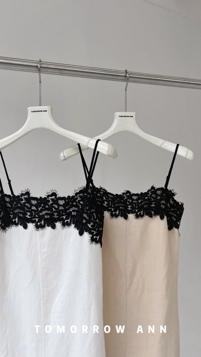 Tomorrow Ann Elegant Lace Patchwork Cami Top for Women - Spring 2026 New Arrival