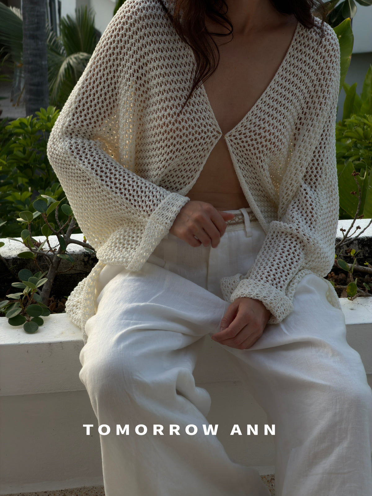 Spring 2026! 【TOMORROW ANN】Color-Block Webbing Decorated Casual Pants 12513# OZQ