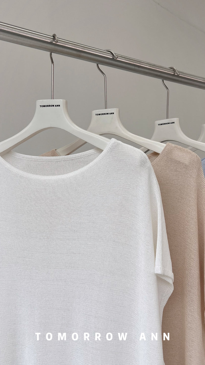TOMORROW ANN Early Spring 2026 Lazy Style Elegant Loose Fashion Knitwear