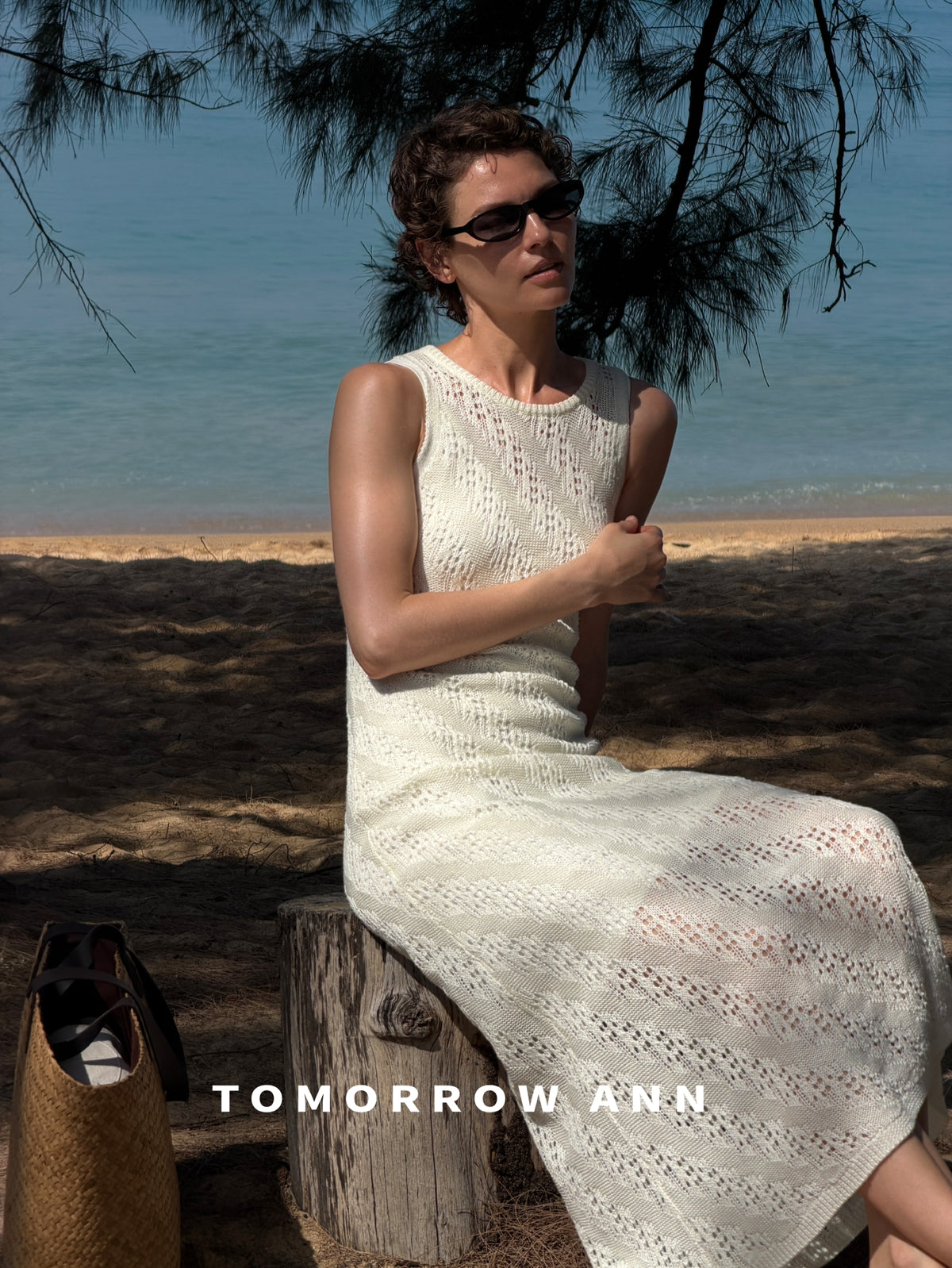 [TOMORROW ANN] Elegant Slim Fit Knit Dress & Vest Two-Piece Set - 2026 Spring Collection