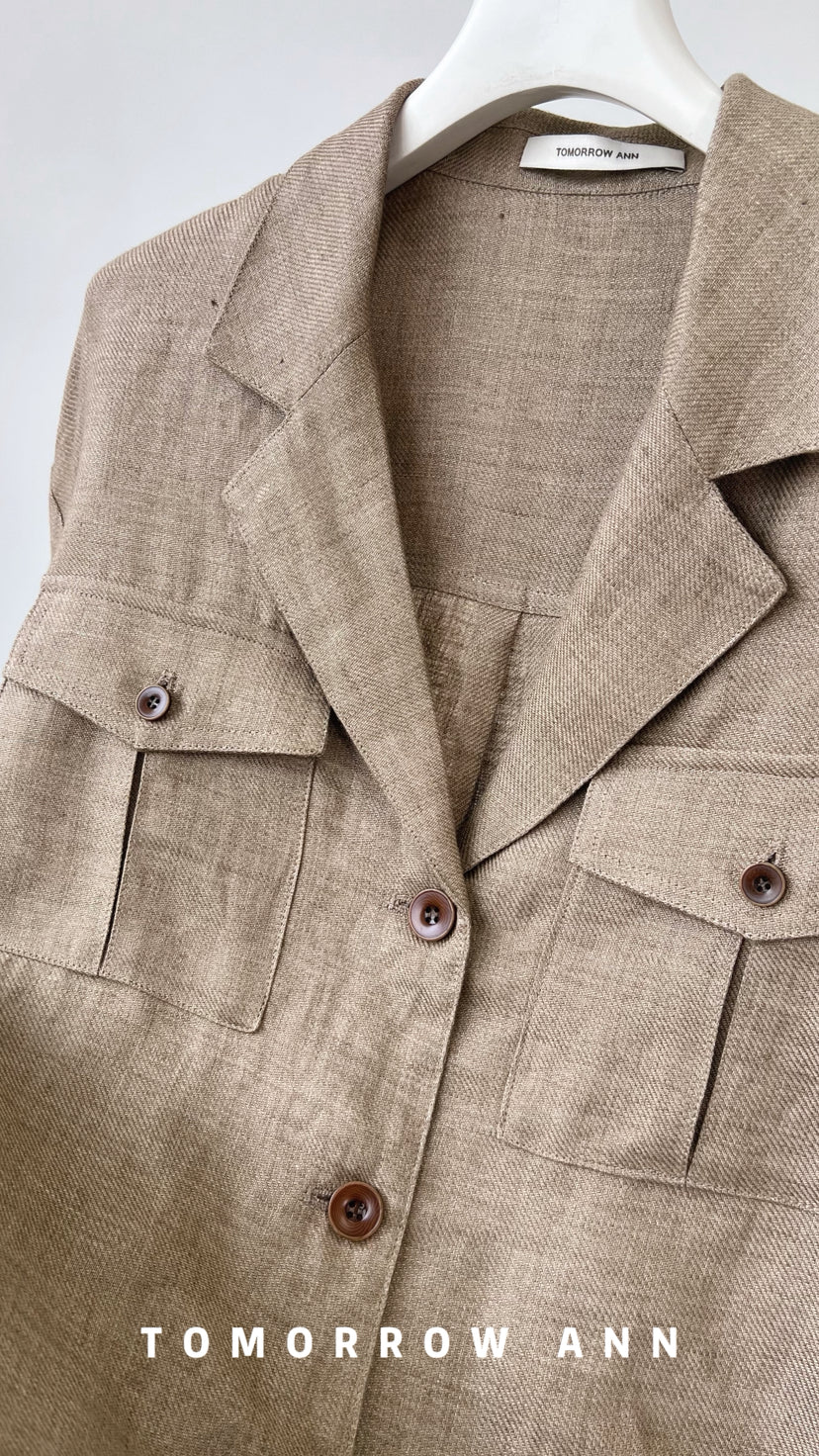 Early Spring 2026! [TOMORROW ANN] Retro Temperament Commuter Versatile Short Jacket 12860# OZQ