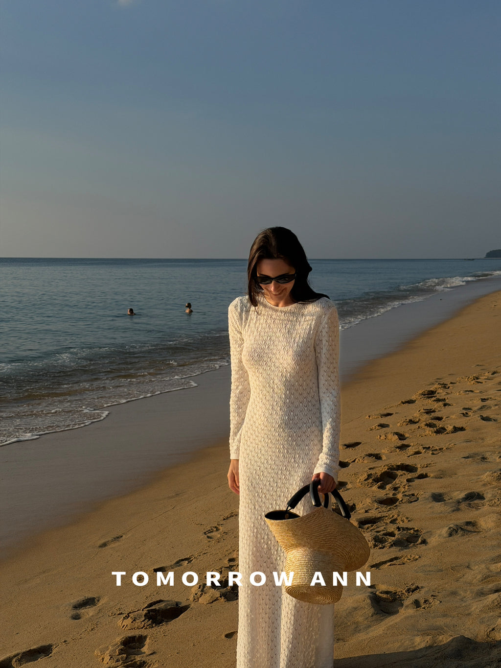 Early Spring 2026! 【TOMORROW ANN】 Hollow-out Open Back Slim Fit Maxi Dress (Contains 15% Wool) 12751# OZQ