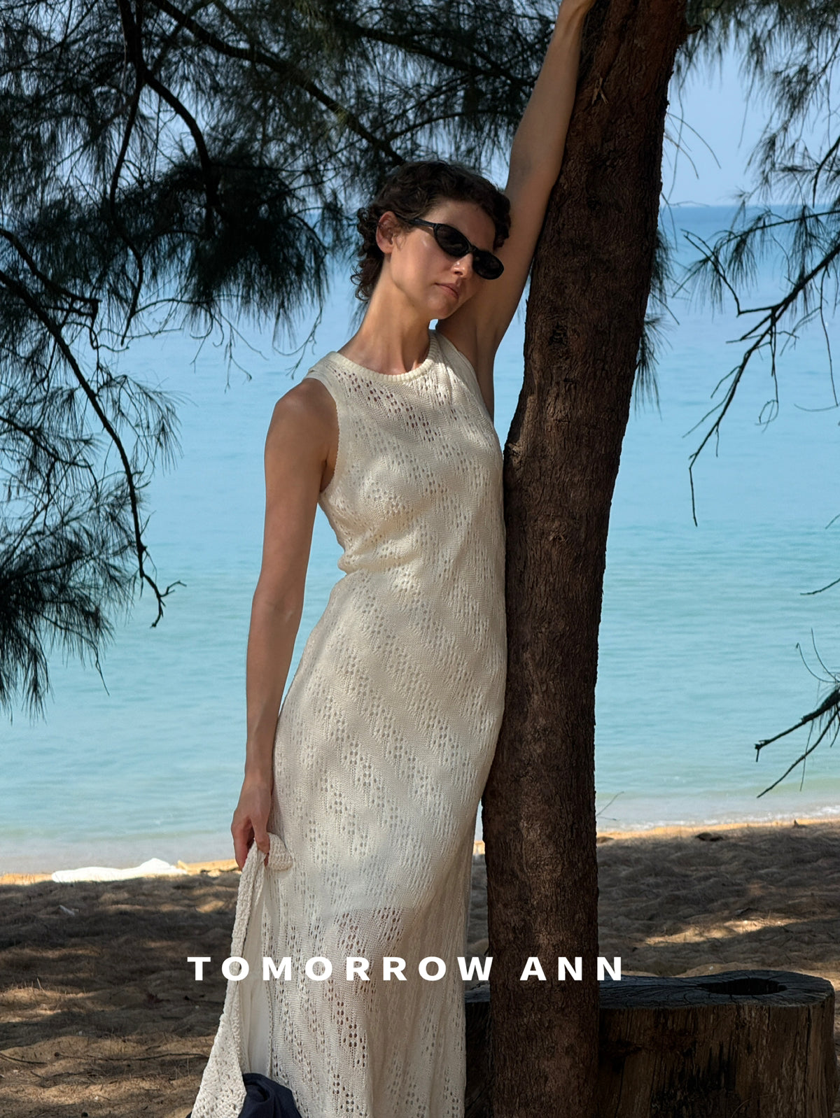 [TOMORROW ANN] Elegant Slim Fit Knit Dress & Vest Two-Piece Set - 2026 Spring Collection