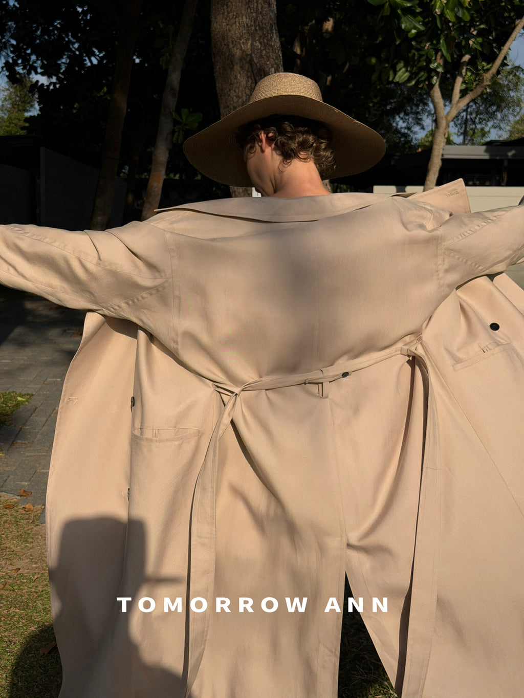 Spring 2026! [TOMORROW ANN] Designer Elegant Long Versatile Trench Coat (with Belt) 12871# OZQ