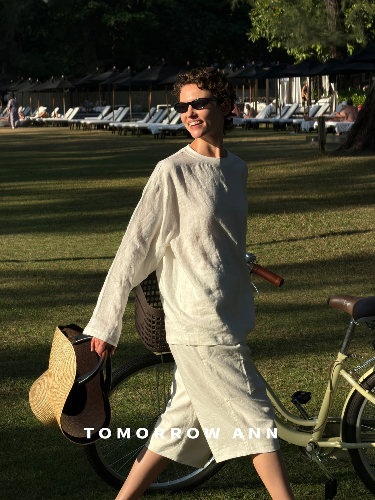 TOMORROW ANN Premium Linen Straight-Leg Relaxed Fit Casual Pants for Women - 2026 Spring Collection