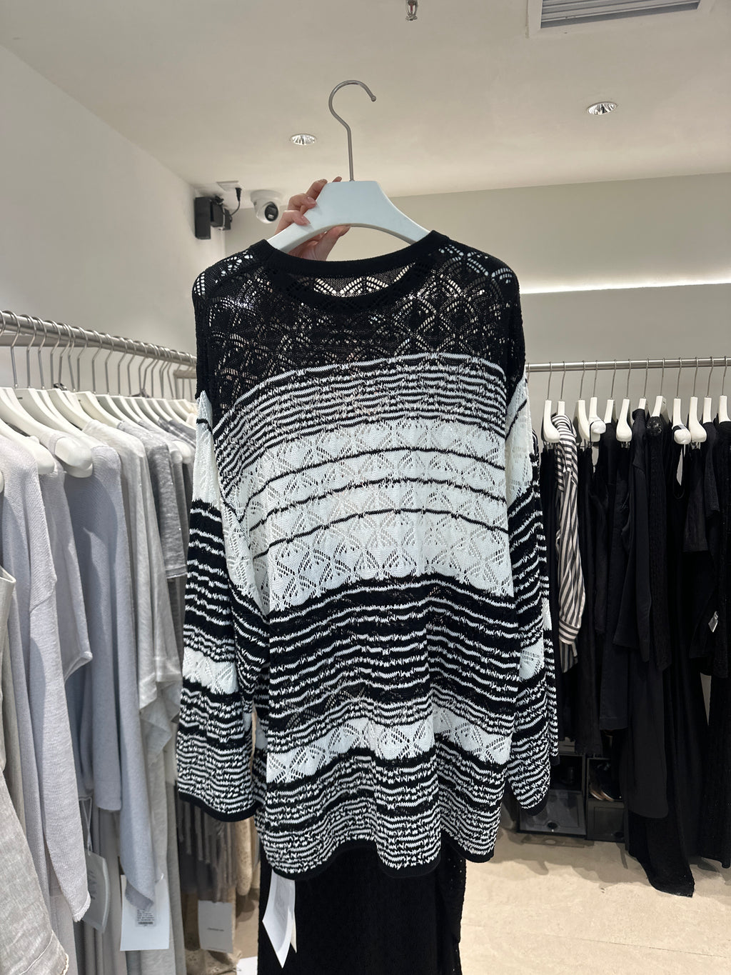 Chic Striped Hollow-Out Loose Knit Sweater - 2026 Early Spring Versatile Pullover