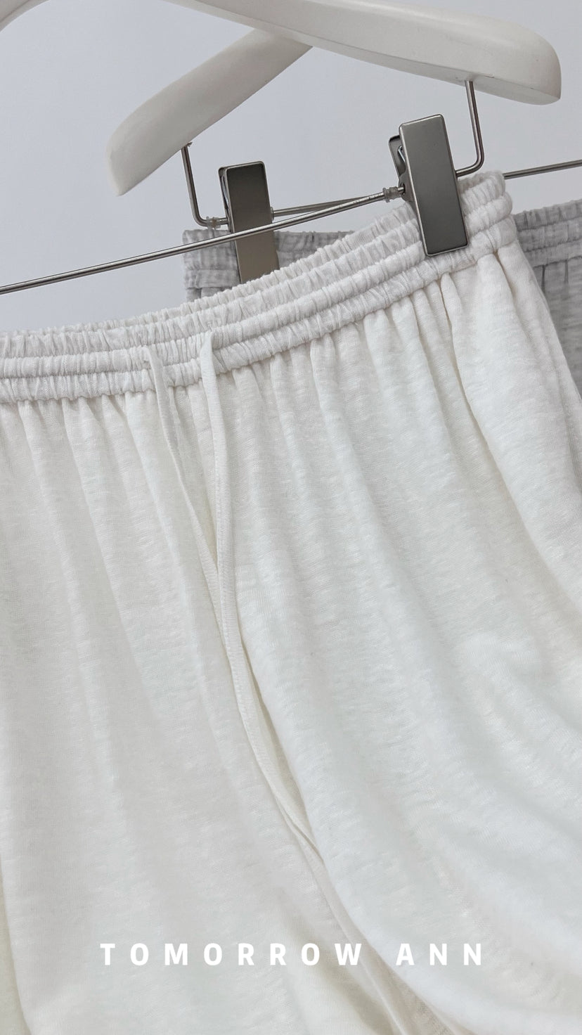 TOMORROW ANN Early Spring Women's High-Waist Elastic Casual Pants - Versatile Loose Fit Trousers