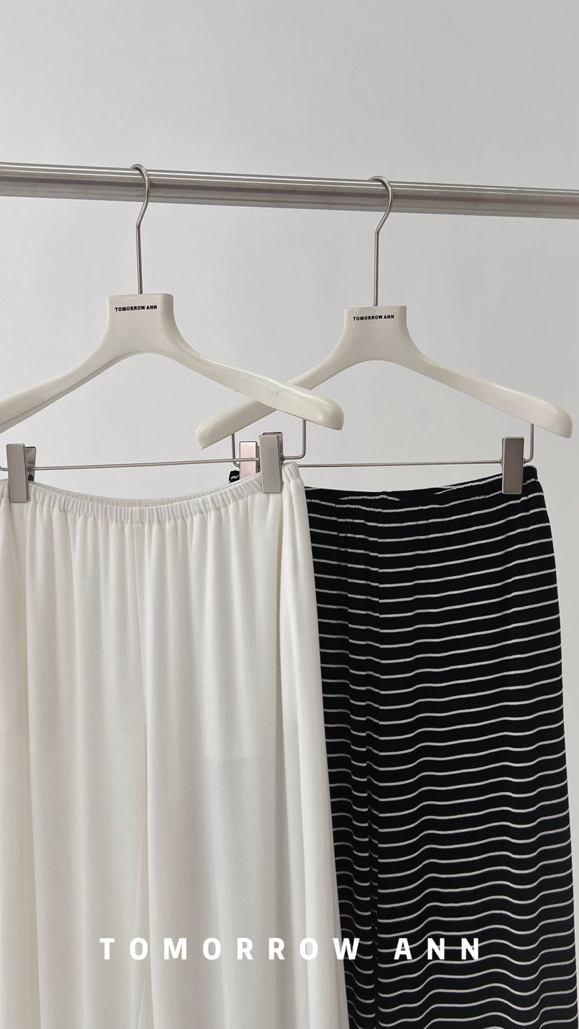 TOMORROW ANN 2026 Early Spring High-Waist Elastic Slimming Casual Pants