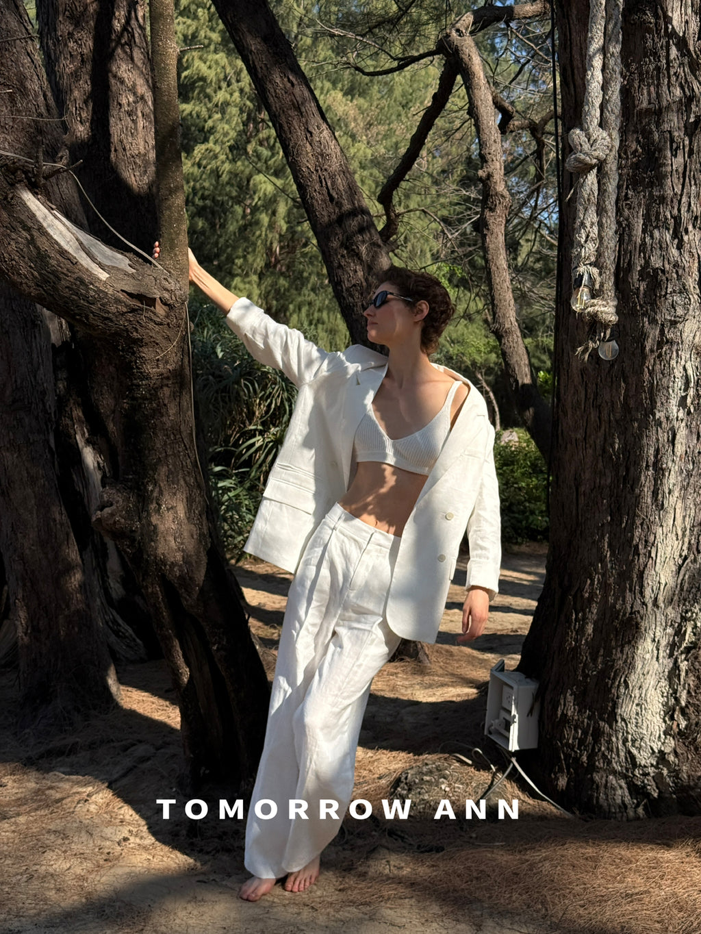 TOMORROW ANN Elegant Business Casual Double-Breasted Blazer - Timeless Commuter Style