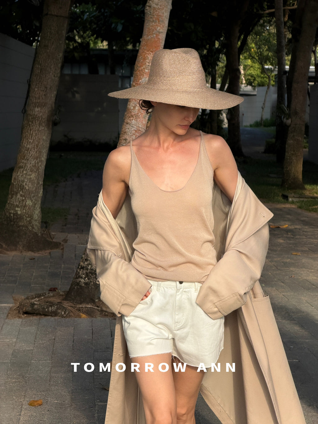 Spring 2026! [TOMORROW ANN] Designer Elegant Long Versatile Trench Coat (with Belt) 12871# OZQ