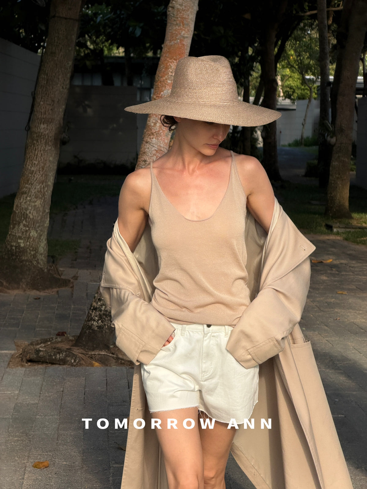 Spring 2026! [TOMORROW ANN] Designer Elegant Long Versatile Trench Coat (with Belt) 12871# OZQ