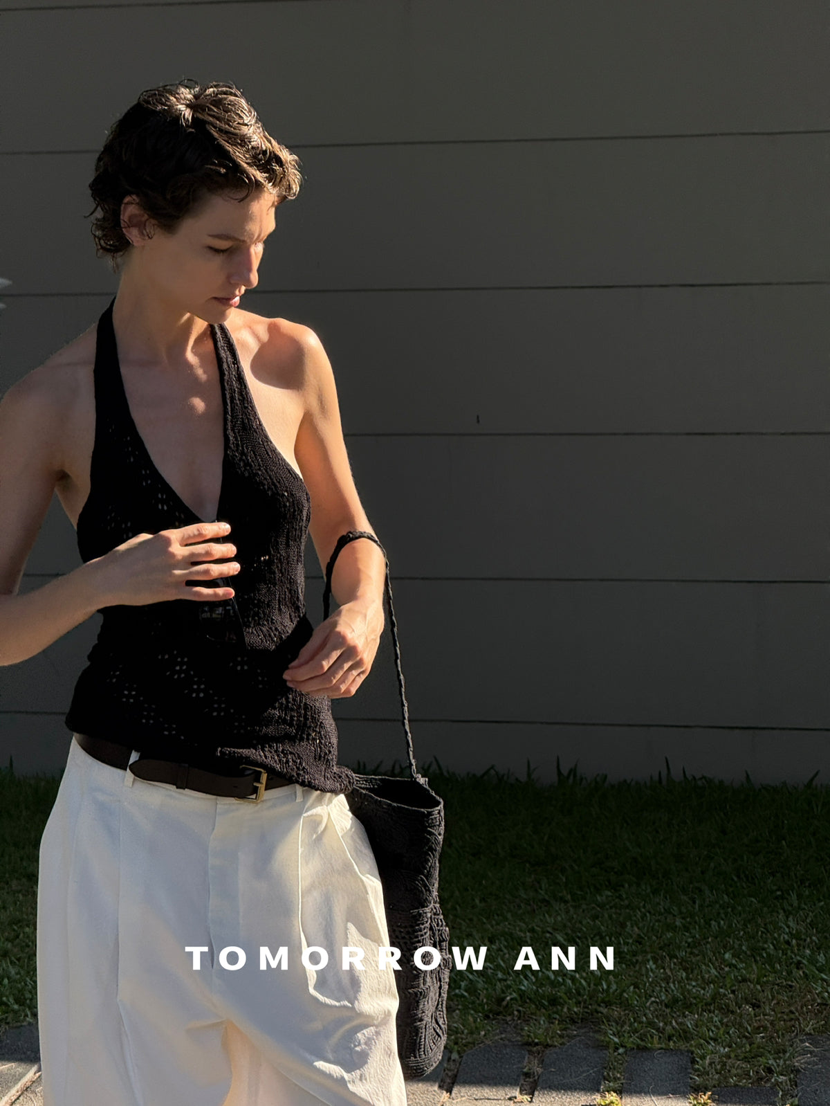 Early Spring 2026! 【TOMORROW ANN】Designer Versatile Halter Neck Fashion Vest 12731# OZQ