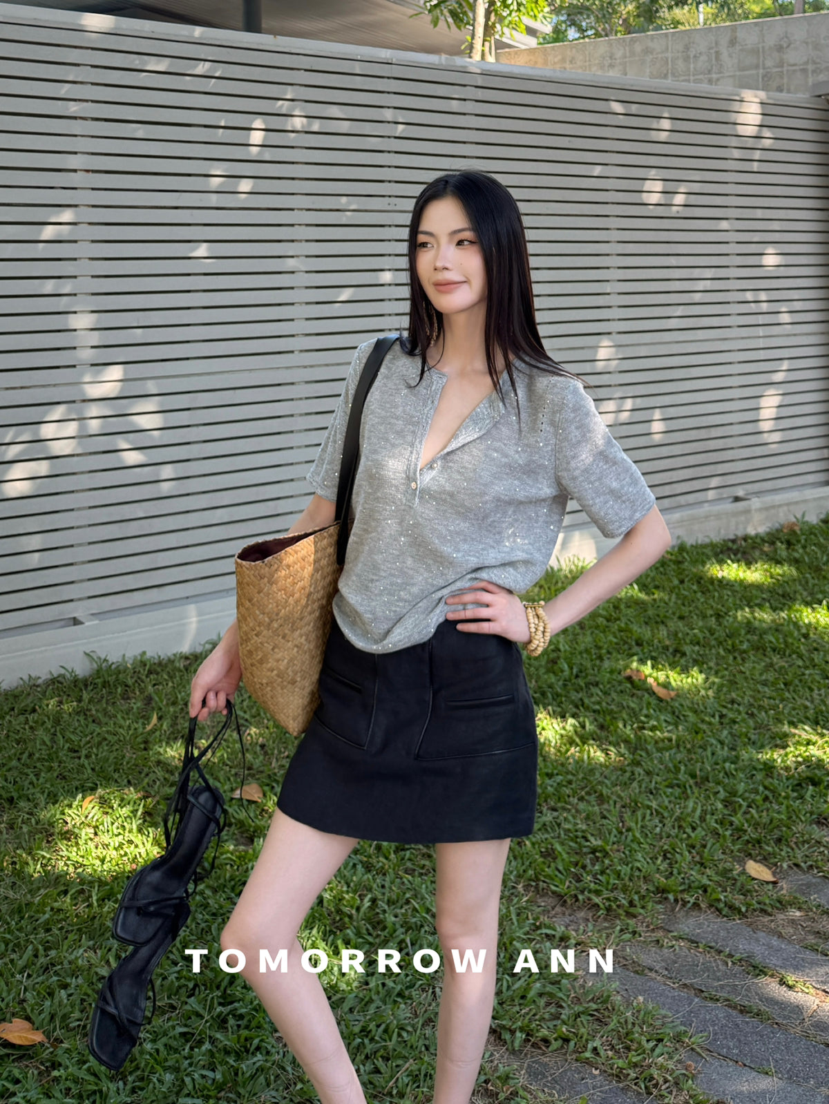 Early Spring 2026! 【TOMORROW ANN】Designer Versatile Slimming A-Line Skirt 12699# OZQ
