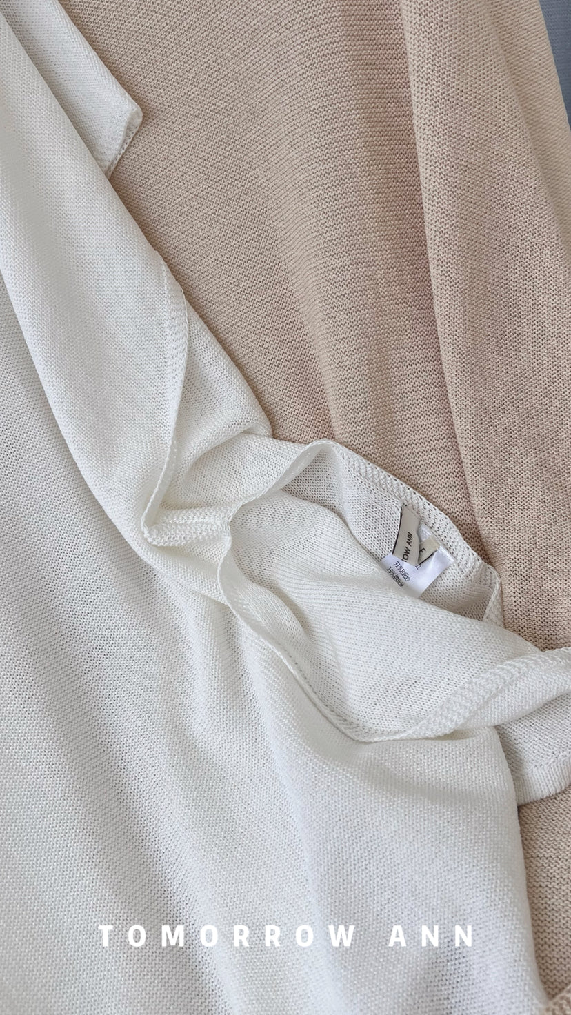 TOMORROW ANN Early Spring 2026 Lazy Style Elegant Loose Fashion Knitwear