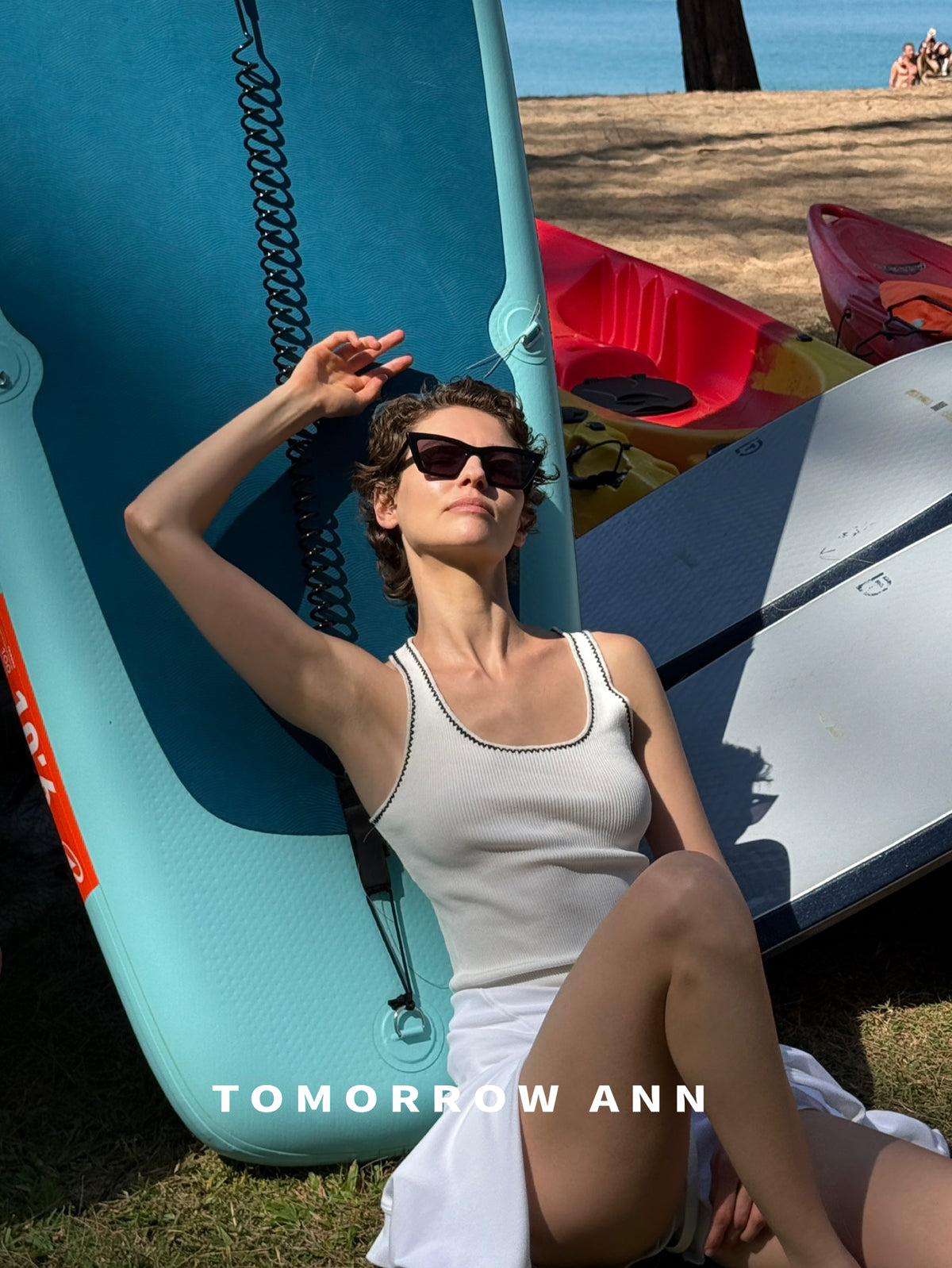 2026 Early Spring! [TOMORROW ANN] Minimalist Contrast Topstitch Slim Vest 12800# OZQ